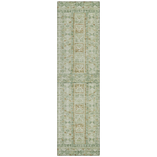 Addison Chantille ACN2173 Stripes Machine Made Transitional Green Rug