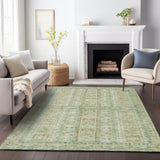 Addison Chantille ACN2173 Stripes Machine Made Transitional Green Rug