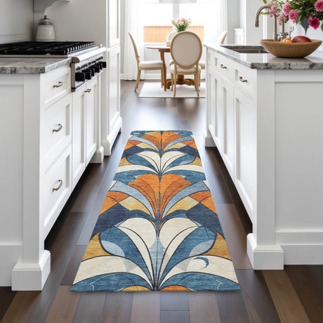 Addison Chantille ACN2174 Modern Machine Made Transitional Blue Rug