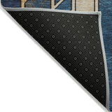 Addison Chantille ACN2176 Geometric Machine Made Transitional Blue Rug
