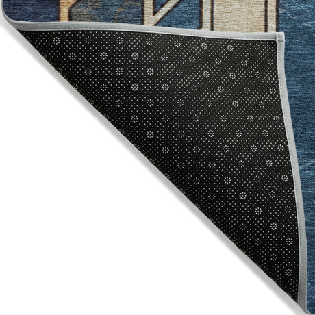 Addison Chantille ACN2176 Geometric Machine Made Transitional Blue Rug