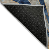 Addison Chantille ACN2177 Geometric Machine Made Transitional Navy Rug