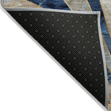 Addison Chantille ACN2177 Geometric Machine Made Transitional Navy Rug