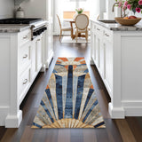 Addison Chantille ACN2177 Geometric Machine Made Transitional Navy Rug