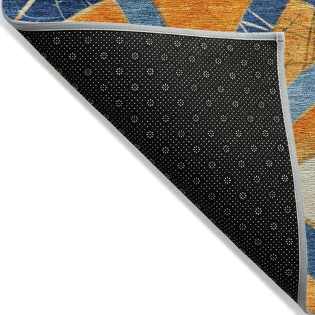 Addison Chantille ACN2178 Geometric Machine Made Transitional Blue Rug