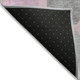Addison Chantille ACN2182 Geometric Machine Made Transitional Pink Rug