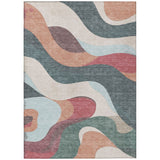 Addison Chantille ACN2186 Swirls Machine Made Transitional Coral Rug