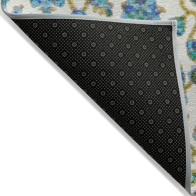 Addison Chantille ACN2187 Global Machine Made Traditional Aqua Rug