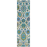 Addison Chantille ACN2187 Global Machine Made Traditional Aqua Rug