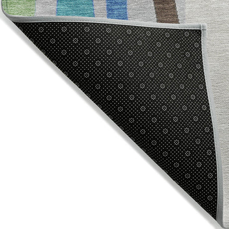 Addison Chantille ACN2188 Stripes Machine Made Transitional Green Rug
