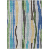 Addison Chantille ACN2188 Stripes Machine Made Transitional Green Rug