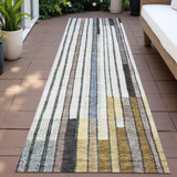 Addison Chantille ACN2189 Geometric Machine Made Transitional Black Rug