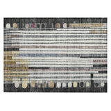 Addison Chantille ACN2189 Geometric Machine Made Transitional Black Rug