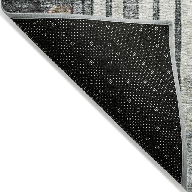 Addison Chantille ACN2189 Geometric Machine Made Transitional Black Rug