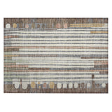 Addison Chantille ACN2189 Geometric Machine Made Transitional Brown Rug