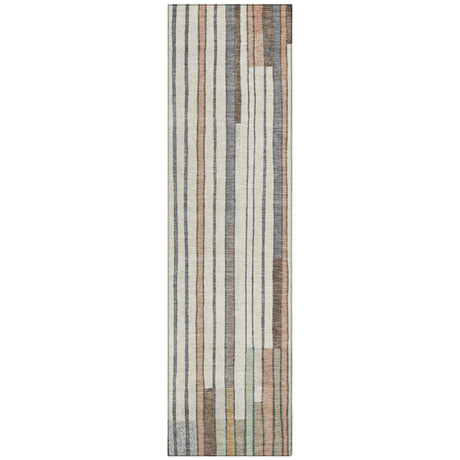 Addison Chantille ACN2189 Geometric Machine Made Transitional Brown Rug