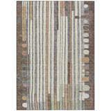 Addison Chantille ACN2189 Geometric Machine Made Transitional Brown Rug