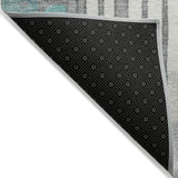 Addison Chantille ACN2189 Geometric Machine Made Transitional Teal Rug