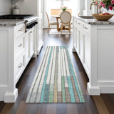 Addison Chantille ACN2189 Geometric Machine Made Transitional Teal Rug