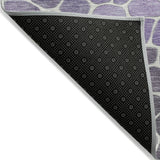 Addison Chantille ACN2190 Geometric Machine Made Transitional Purple Rug