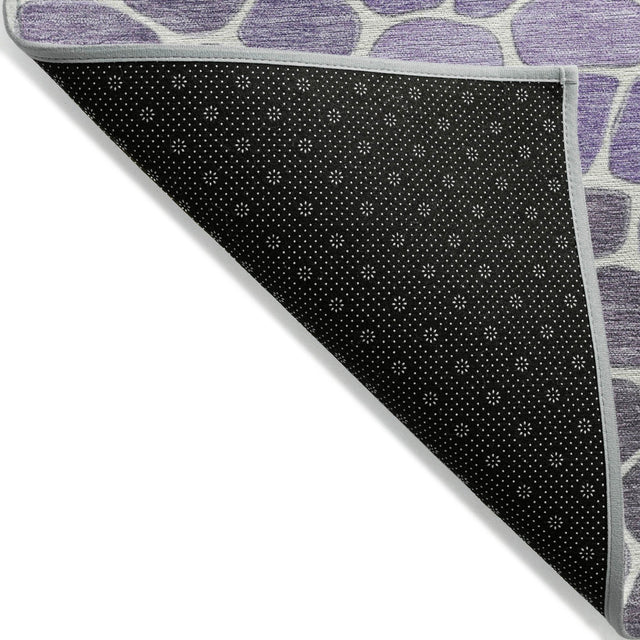 Addison Chantille ACN2190 Geometric Machine Made Transitional Purple Rug