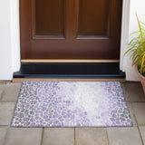 Addison Chantille ACN2190 Geometric Machine Made Transitional Purple Rug