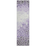 Addison Chantille ACN2190 Geometric Machine Made Transitional Purple Rug