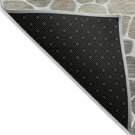 Addison Chantille ACN2190 Geometric Machine Made Transitional Taupe Rug