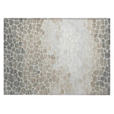 Addison Chantille ACN2190 Geometric Machine Made Transitional Taupe Rug