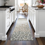 Addison Chantille ACN2190 Geometric Machine Made Transitional Taupe Rug