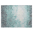 Addison Chantille ACN2190 Geometric Machine Made Transitional Teal Rug