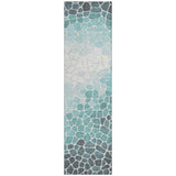 Addison Chantille ACN2190 Geometric Machine Made Transitional Teal Rug