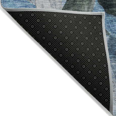 Addison Chantille ACN2191 Abstract Machine Made Transitional Denim Rug