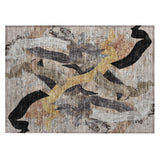 Addison Chantille ACN2191 Abstract Machine Made Transitional Taupe Rug