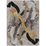 Addison Chantille ACN2191 Abstract Machine Made Transitional Taupe Rug