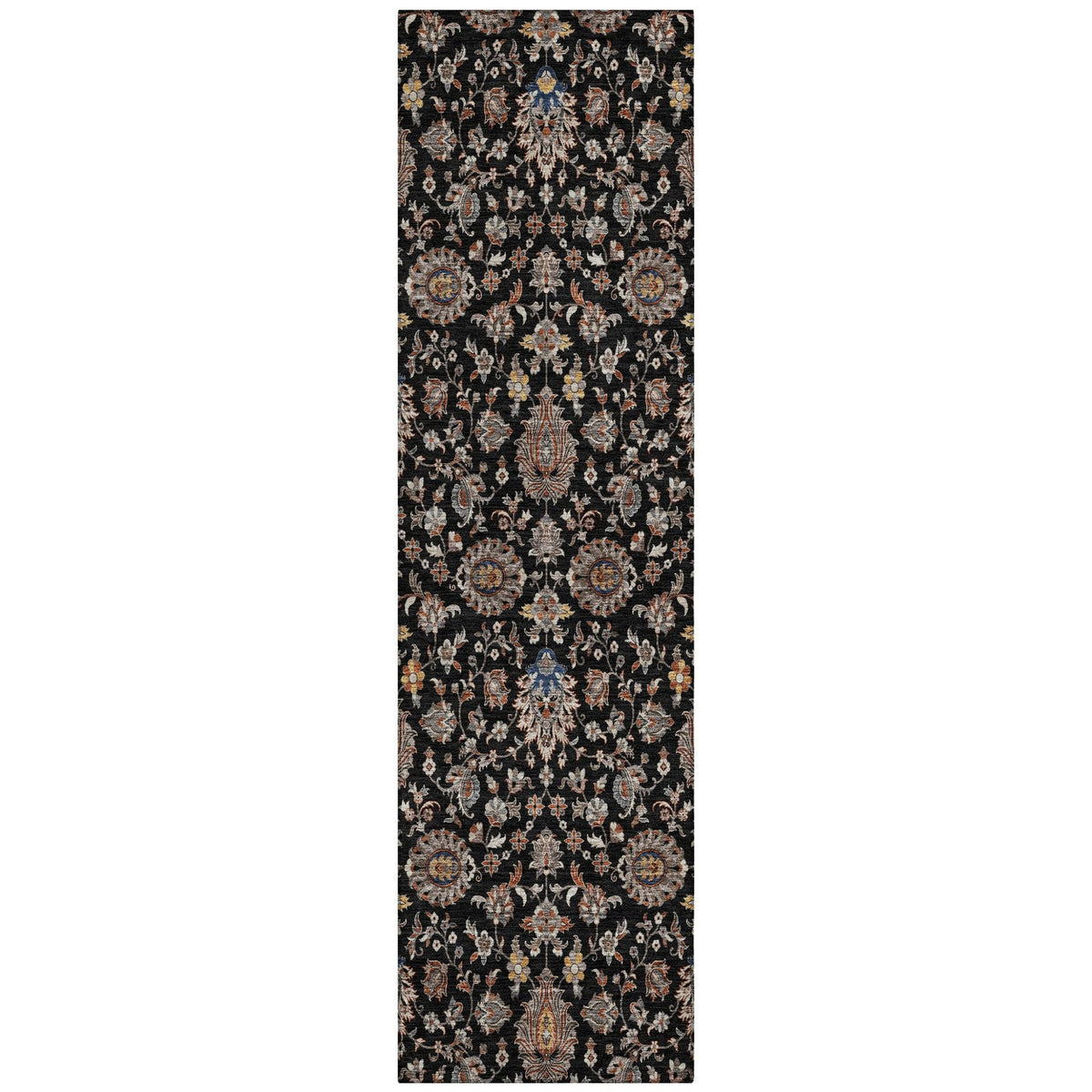 Addison Chantille ACN2192 Global Machine Made Traditional Black Rug