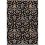 Addison Chantille ACN2192 Global Machine Made Traditional Black Rug