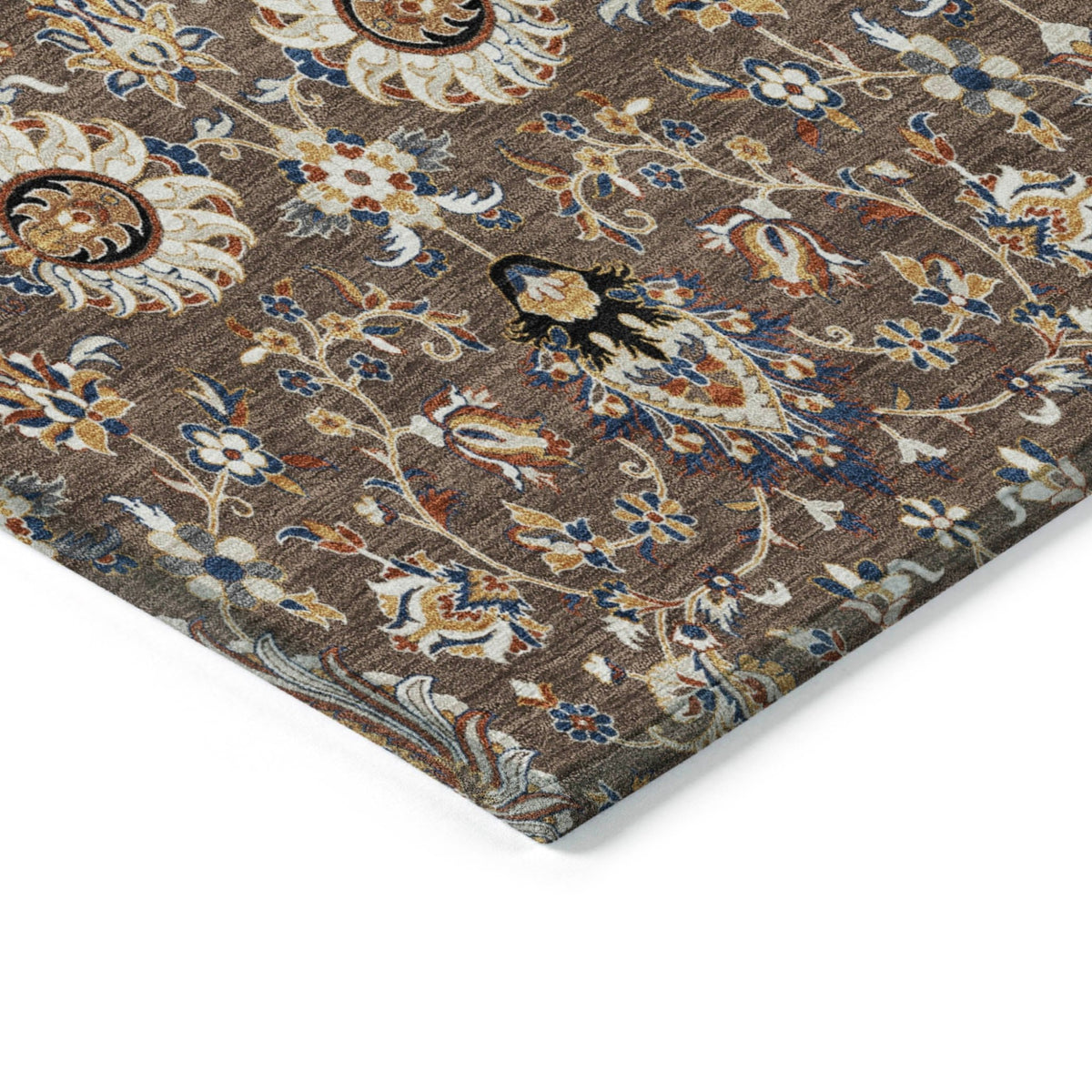 Addison Chantille ACN2192 Global Machine Made Traditional Chocolate Rug