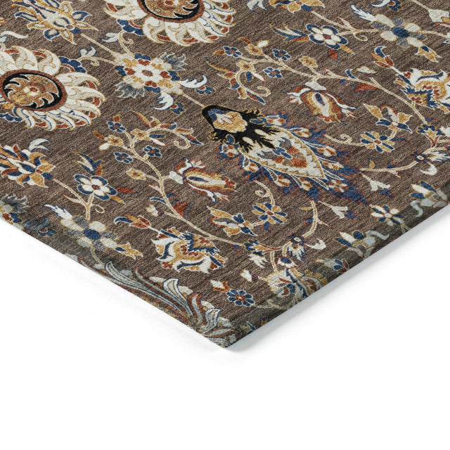 Addison Chantille ACN2192 Global Machine Made Traditional Chocolate Rug