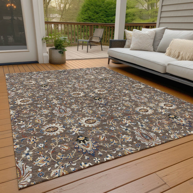 Addison Chantille ACN2192 Global Machine Made Traditional Chocolate Rug