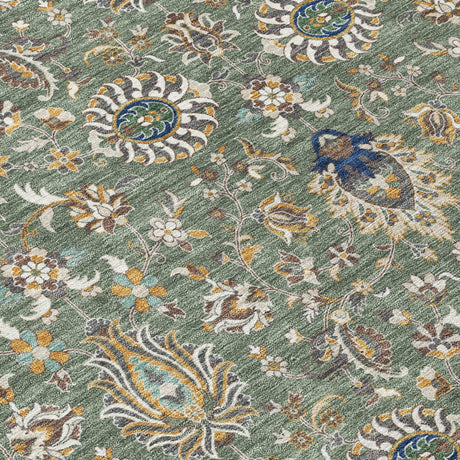 Addison Chantille ACN2192 Global Machine Made Traditional Green Rug