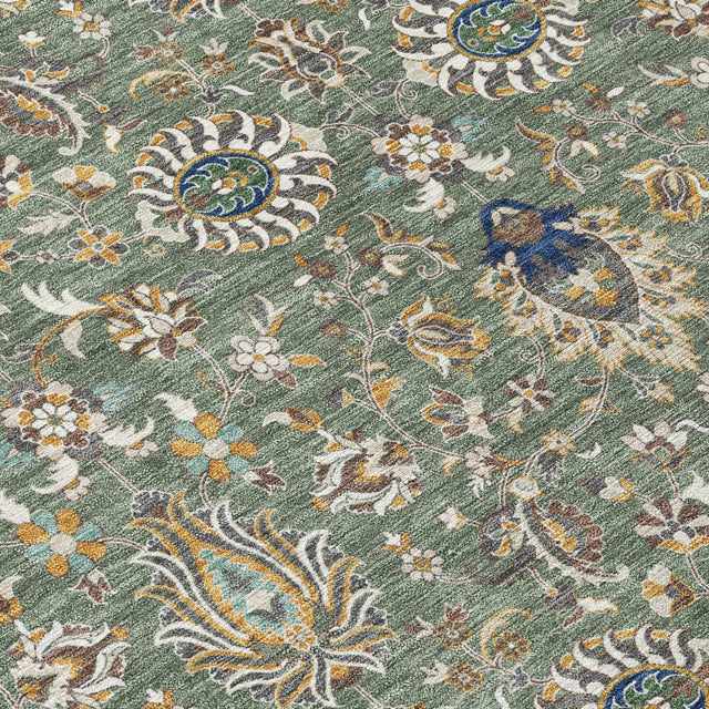 Addison Chantille ACN2192 Global Machine Made Traditional Green Rug