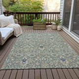 Addison Chantille ACN2192 Global Machine Made Traditional Green Rug