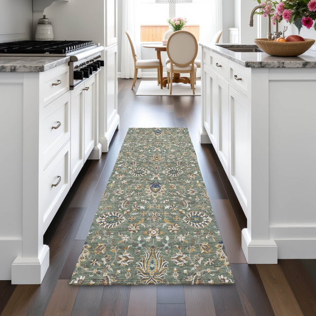 Addison Chantille ACN2192 Global Machine Made Traditional Green Rug