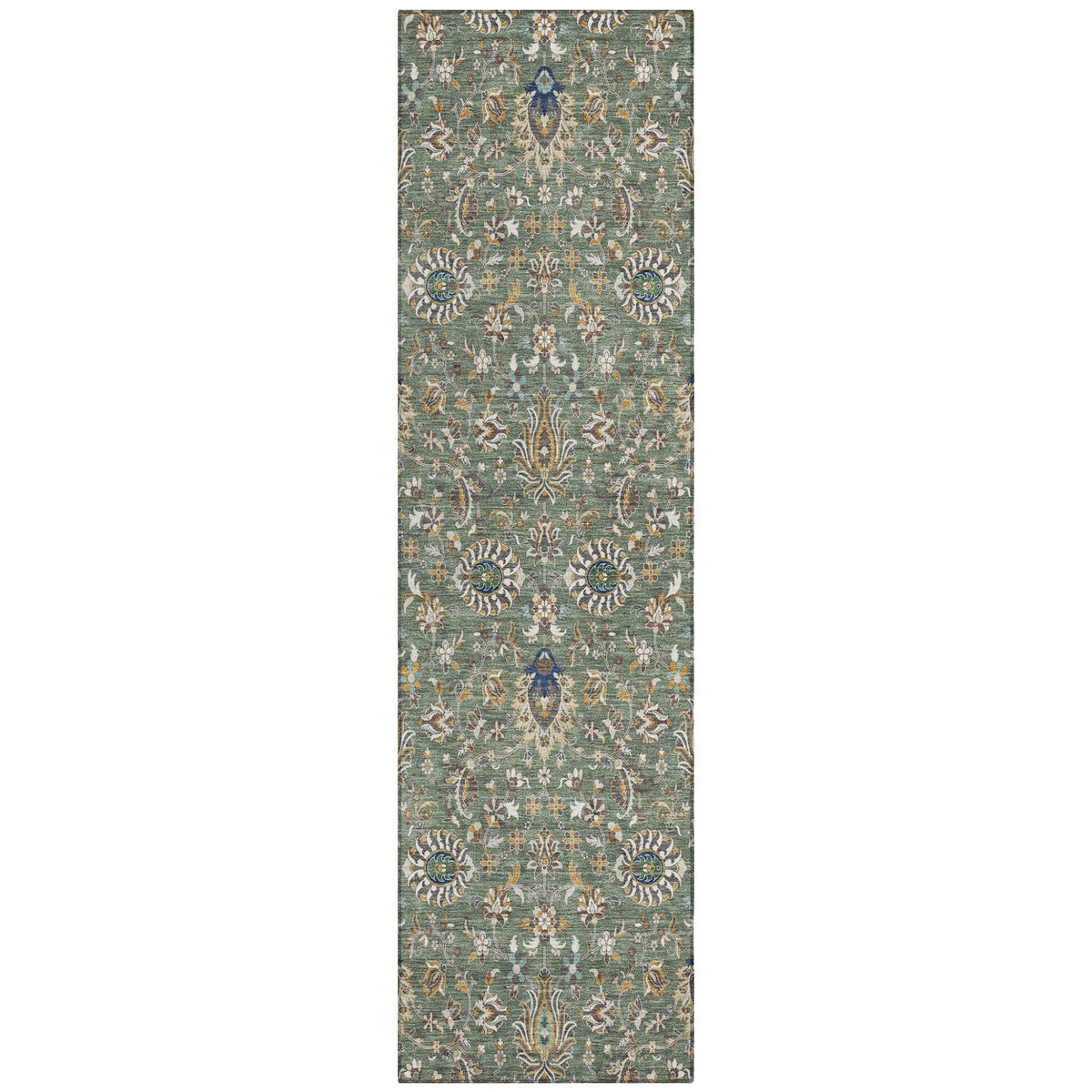 Addison Chantille ACN2192 Global Machine Made Traditional Green Rug