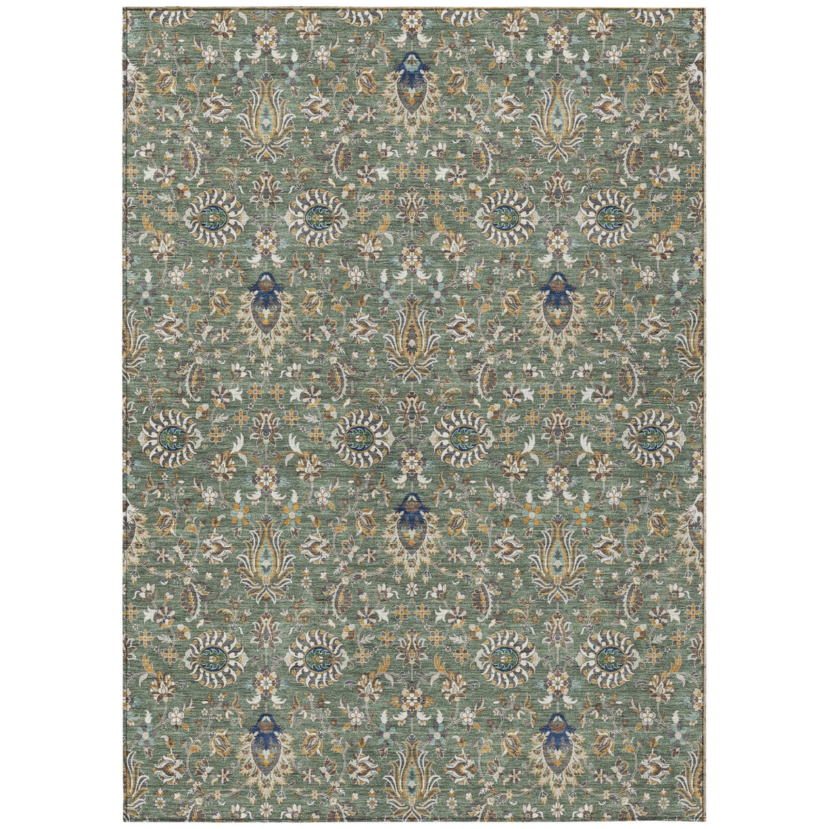 Addison Chantille ACN2192 Global Machine Made Traditional Green Rug