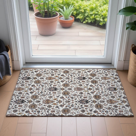 Addison Chantille ACN2192 Global Machine Made Traditional Ivory Rug