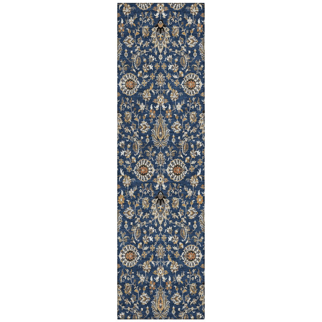 Addison Chantille ACN2192 Global Machine Made Traditional Navy Rug