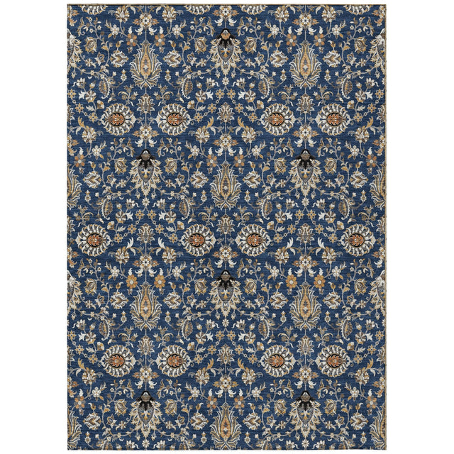 Addison Chantille ACN2192 Global Machine Made Traditional Navy Rug
