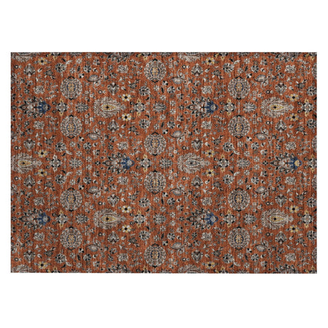 Addison Chantille ACN2192 Global Machine Made Traditional Paprika Rug